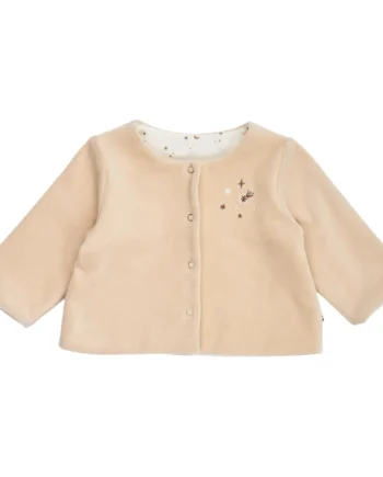 Velour Vendbar Jakke Oat 62