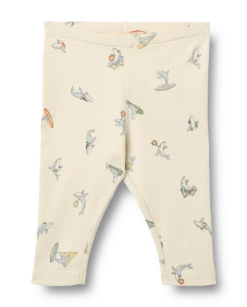 Wheat Silas Leggings Whale Friends 62