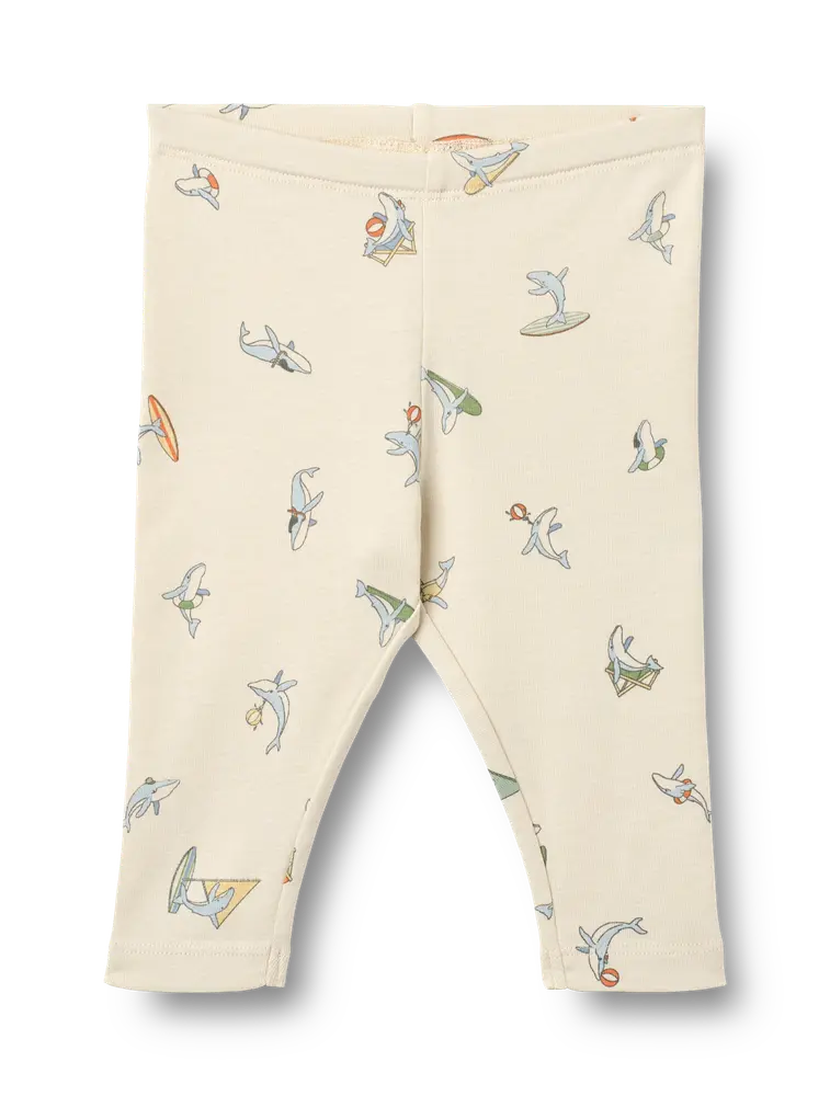 Wheat Silas Leggings Whale Friends 62