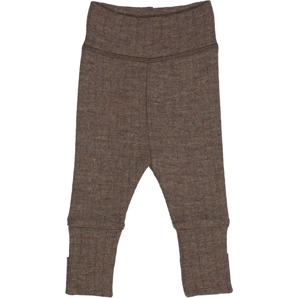 Woolly Bukser Med Foldbare Fødder Walnut Melange 68