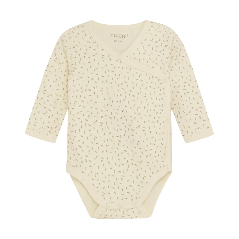 Wrap Body Langærmet Sesame 68