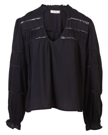 Zbyz Dame Bluse Plus Size Black 54 56