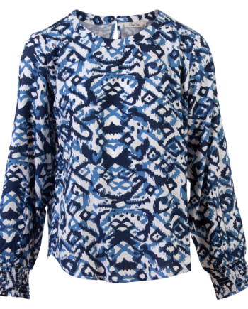Zbyz Dame Bluse Plus Size Blue 46 48