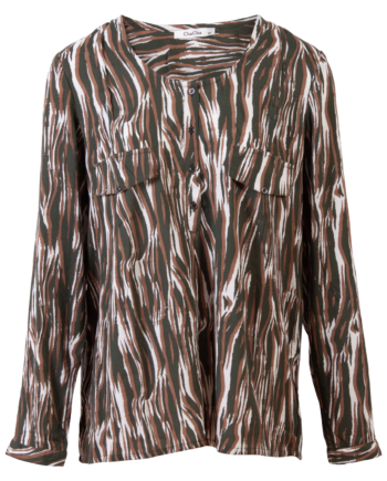Zbyz Dame Bluse Plus Size Khaki 54 56