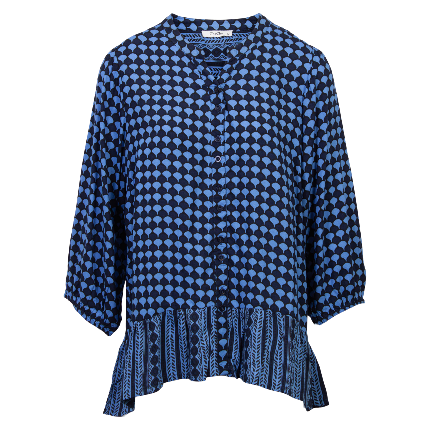 Zbyz Dame Bluse Plus Size Navy 50 52