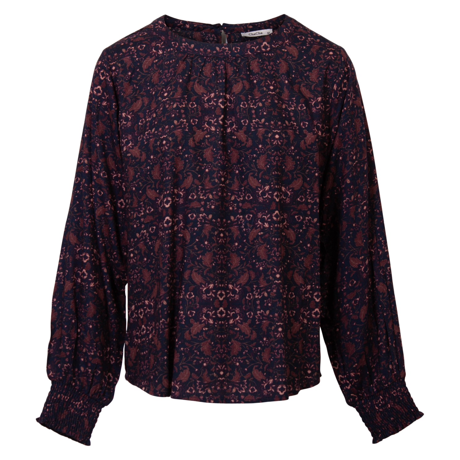 Zbyz Dame Bluse Plus Size Navy Red 54 56