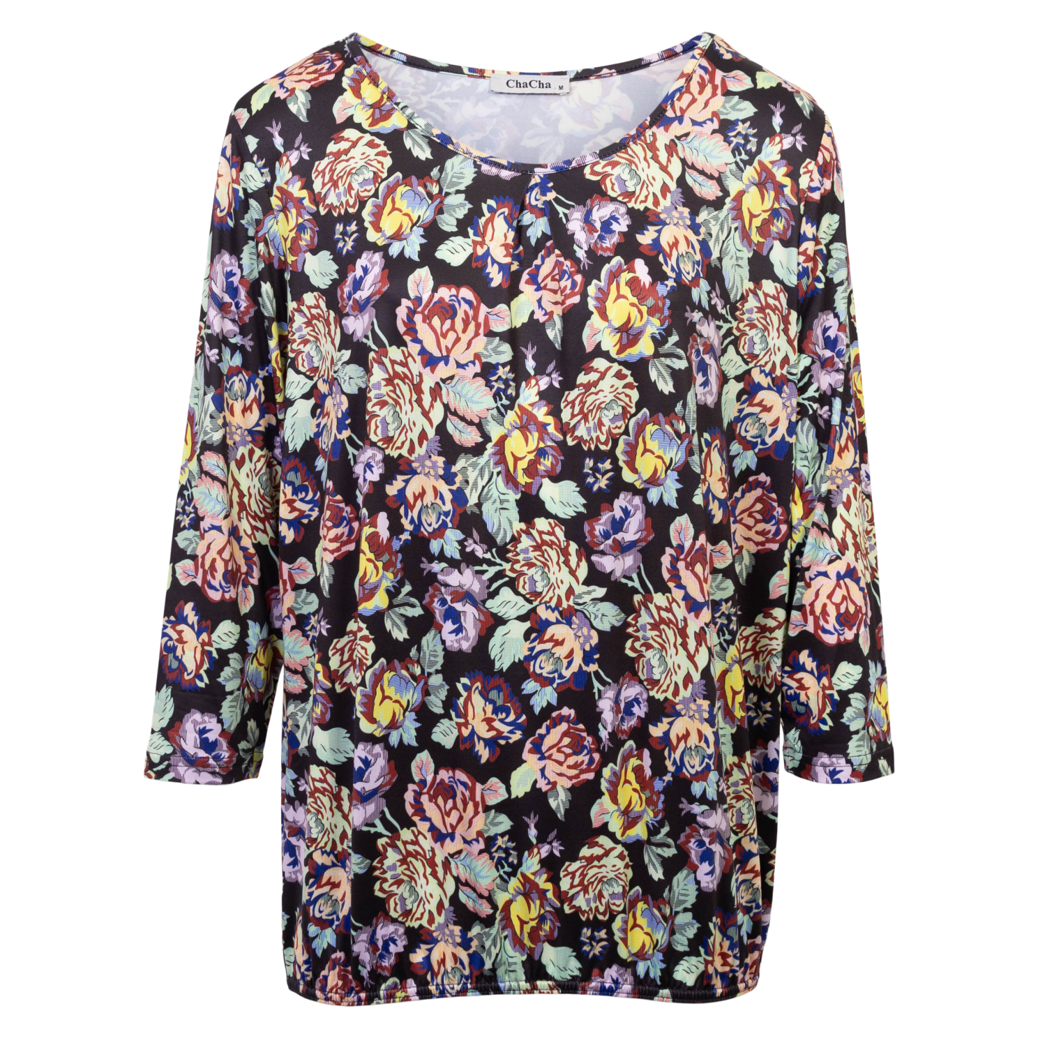 Zbyz Dame Bluse Print 56 Flowers 46 48