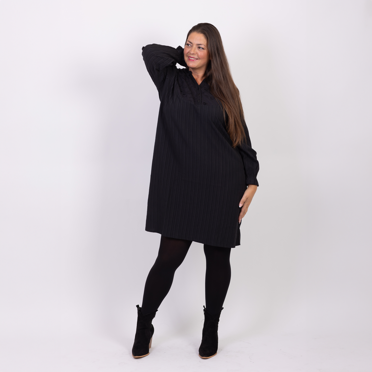 Zbyz Dame Kjole Plus Size Black 54 56