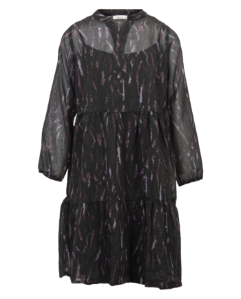 Zbyz Dame Kjole Plus Size Black Print 54 56