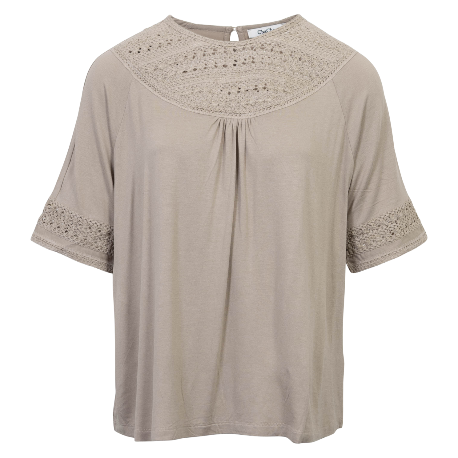 Zbyz Dame Kortærmet Bluse Beige 50 52
