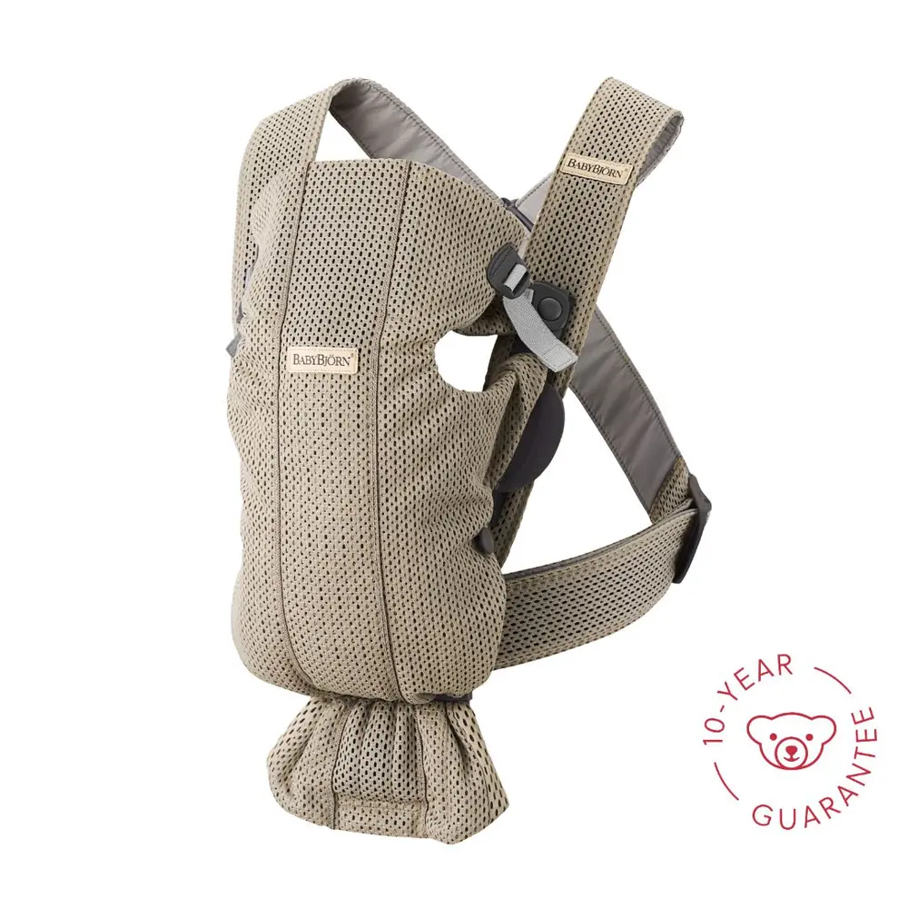 Bæresele Mini 3d-mesh Grå Beige