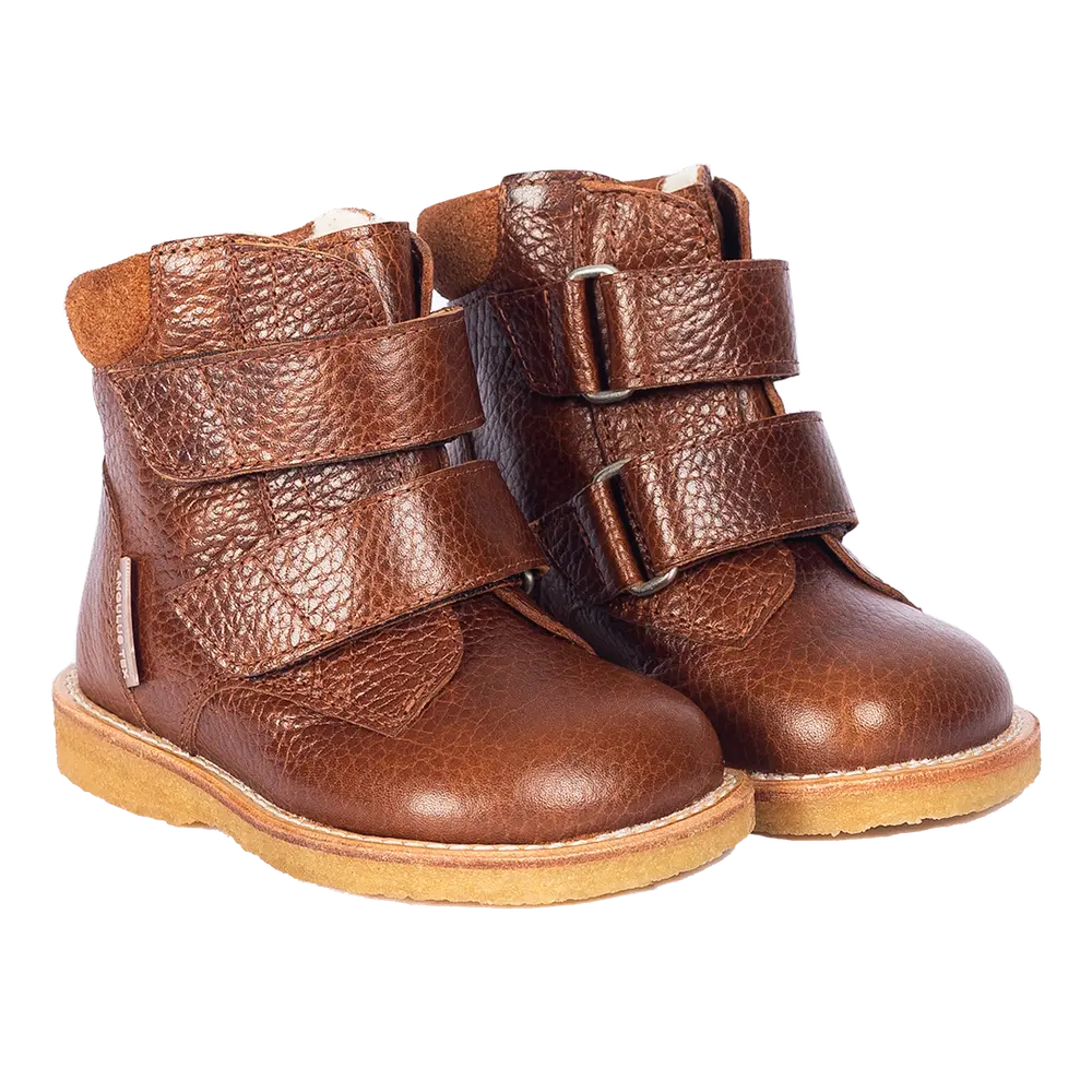 Begynder Tex Støvle Med Velcro Cognac 23