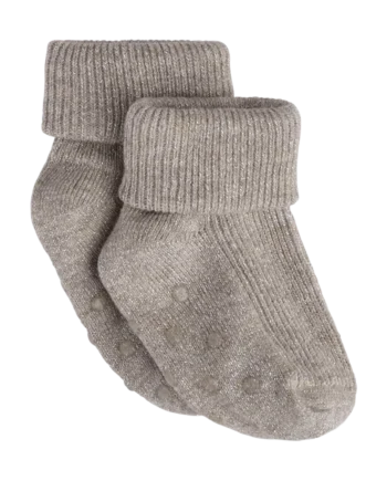 Bekids Glimmer Rib Strømpe    Abs Mocha Meringue 11 14