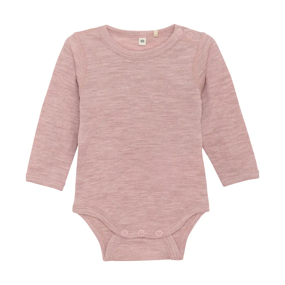 Uld Body Langærmet Solid Starling Melange 60