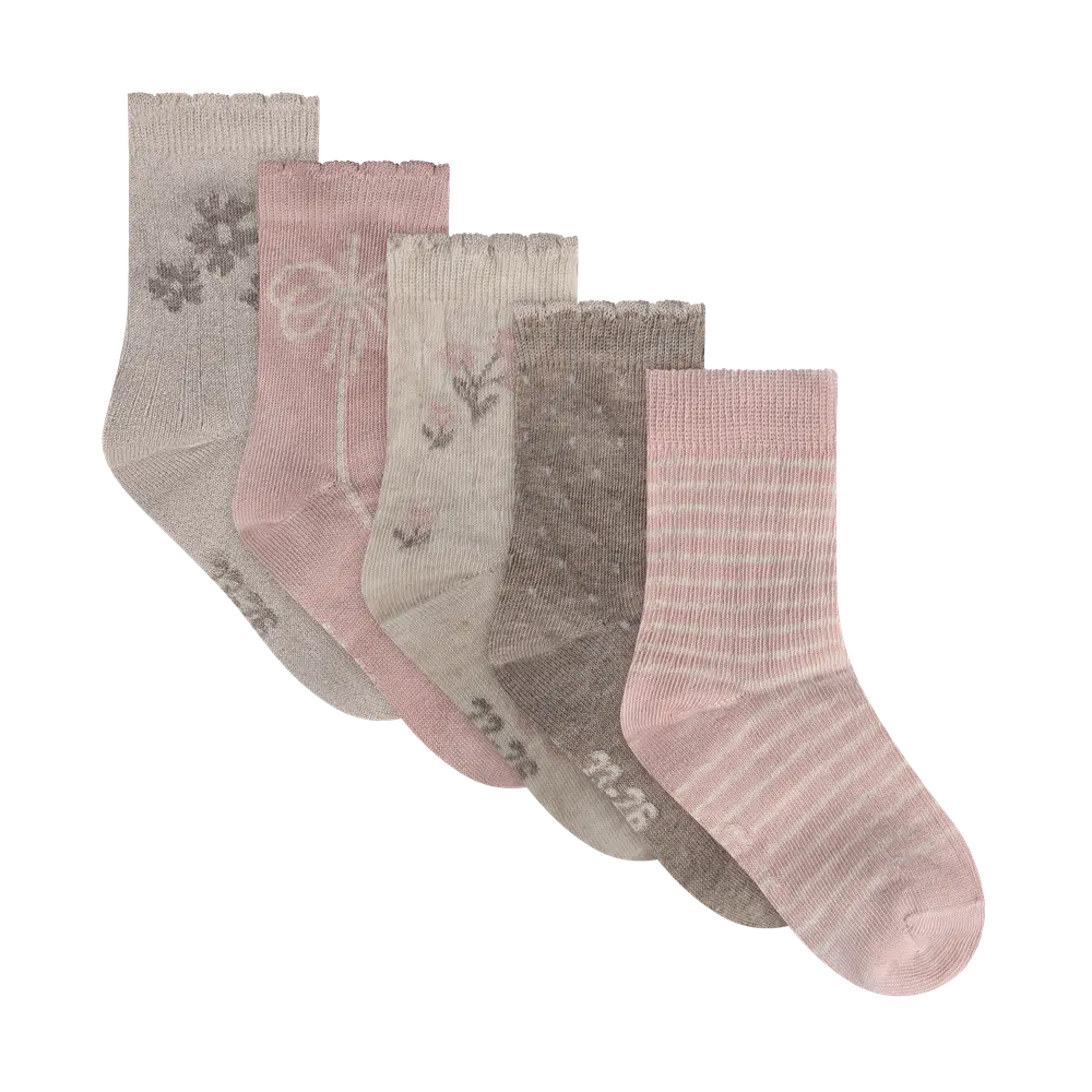Strømpe    Mønster   -pak  Rose Smoke 19 22