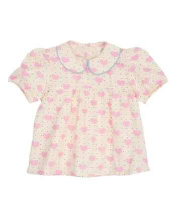 Bluse    Hjerter Heart Aop 80