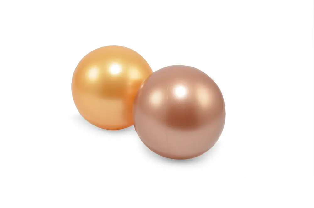 Bolde Plast Net Kobber Og Beige