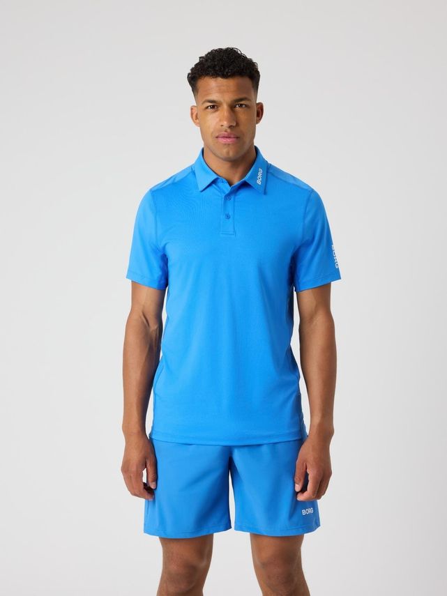 Borg Golf Polo Shirt Brilliant White