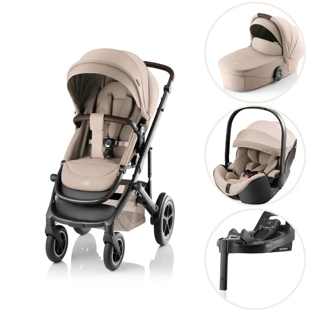 Britax Römer Smile 5z Style Inkl Liggedel Baby-safe Pro Autostol Og Vario Base 5z Teak