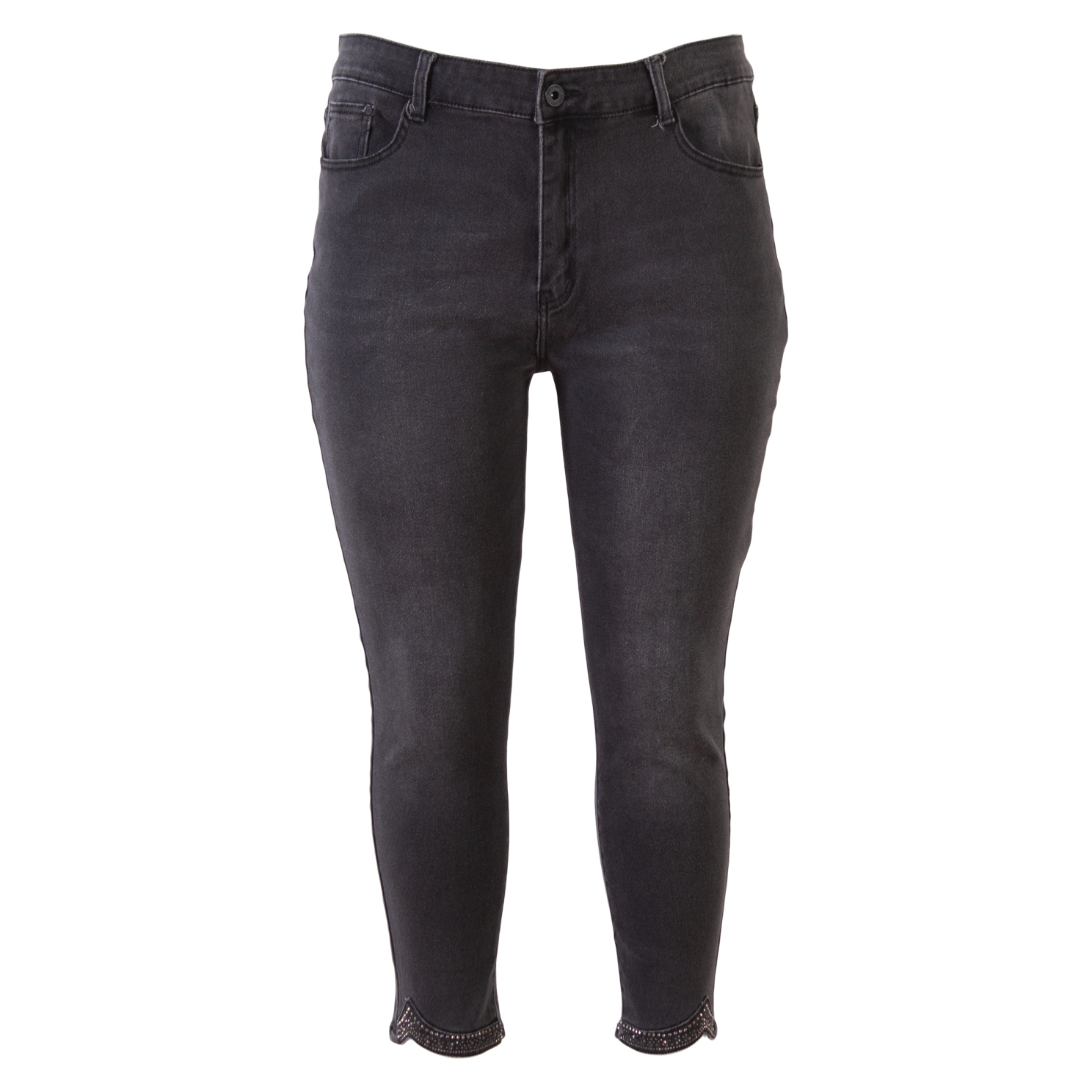 Bs Jeans Dame Jeans Plus Size Denim Dark Grey 50