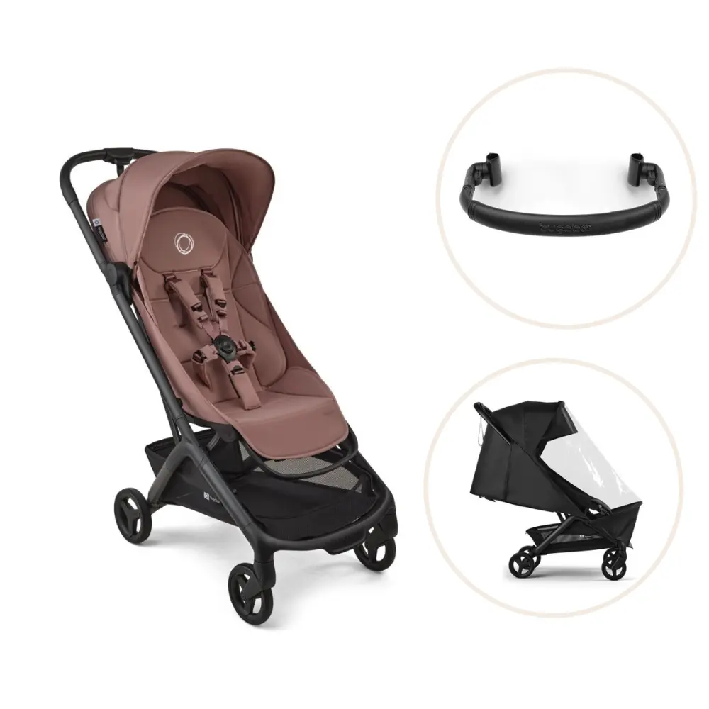 Bugaboo Butterfly Klapvogn Inkl Bøjle Og Regnslag Dusty Pink