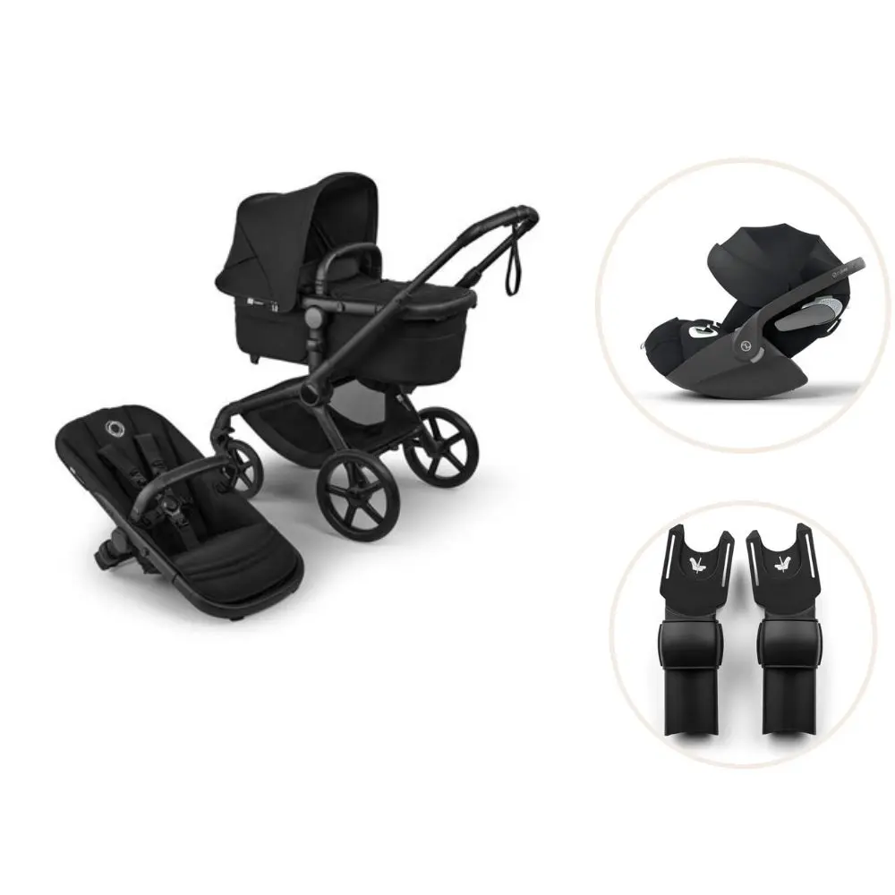 Bugaboo Fox Renew Kombivogn Inkl Cloud Autostol Og Adapter Heritage Black Black