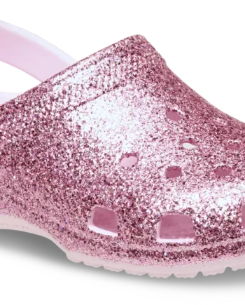 Crocs Classic Chunky Glitter Clog   Pink Milk 30 31