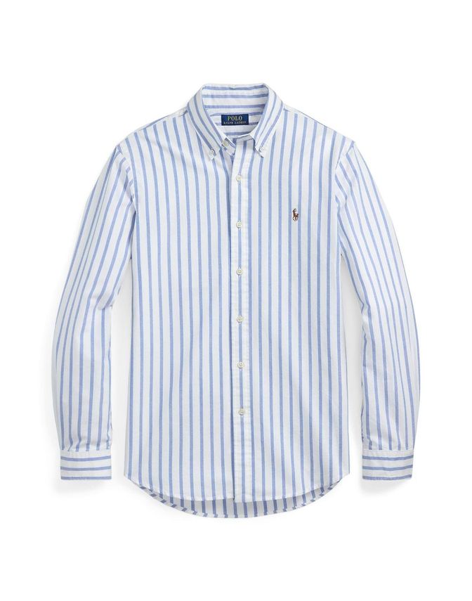 Custom Fit Striped Oxford Shirt