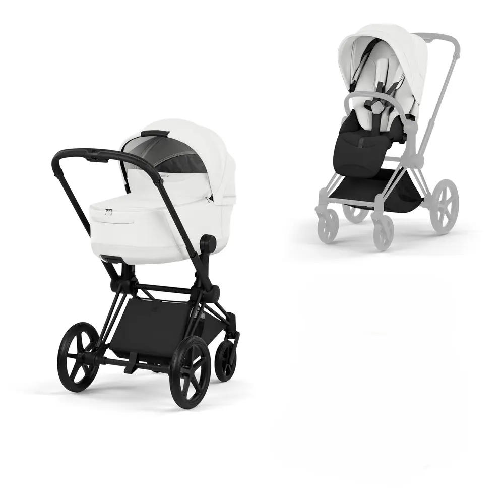 Cybex Priam Kombivogn Style Off White Matt Black