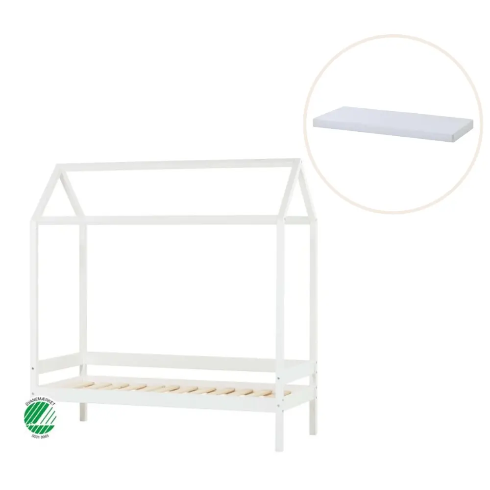 Eco Comfort Husseng Med Madras 70x160 Cm Hvid