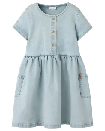 Frances Denim Kjole Light Blue Denim 110