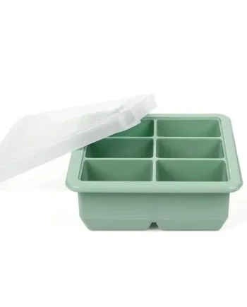 Haakaa Silikone Frysebakke    Låg   Rum Pea Green