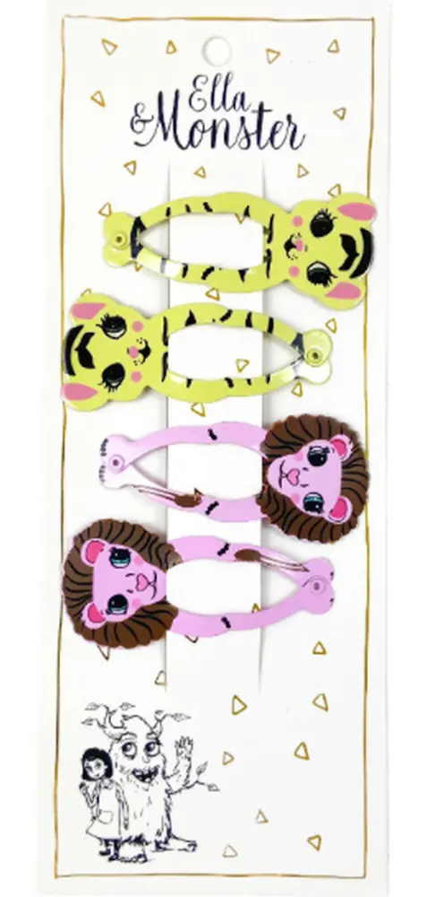 Hårclips Lion Set