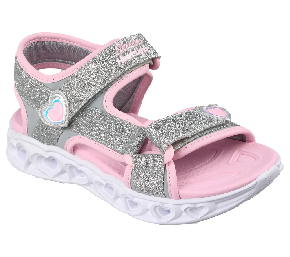 Heart Lights Sandals Silver 27