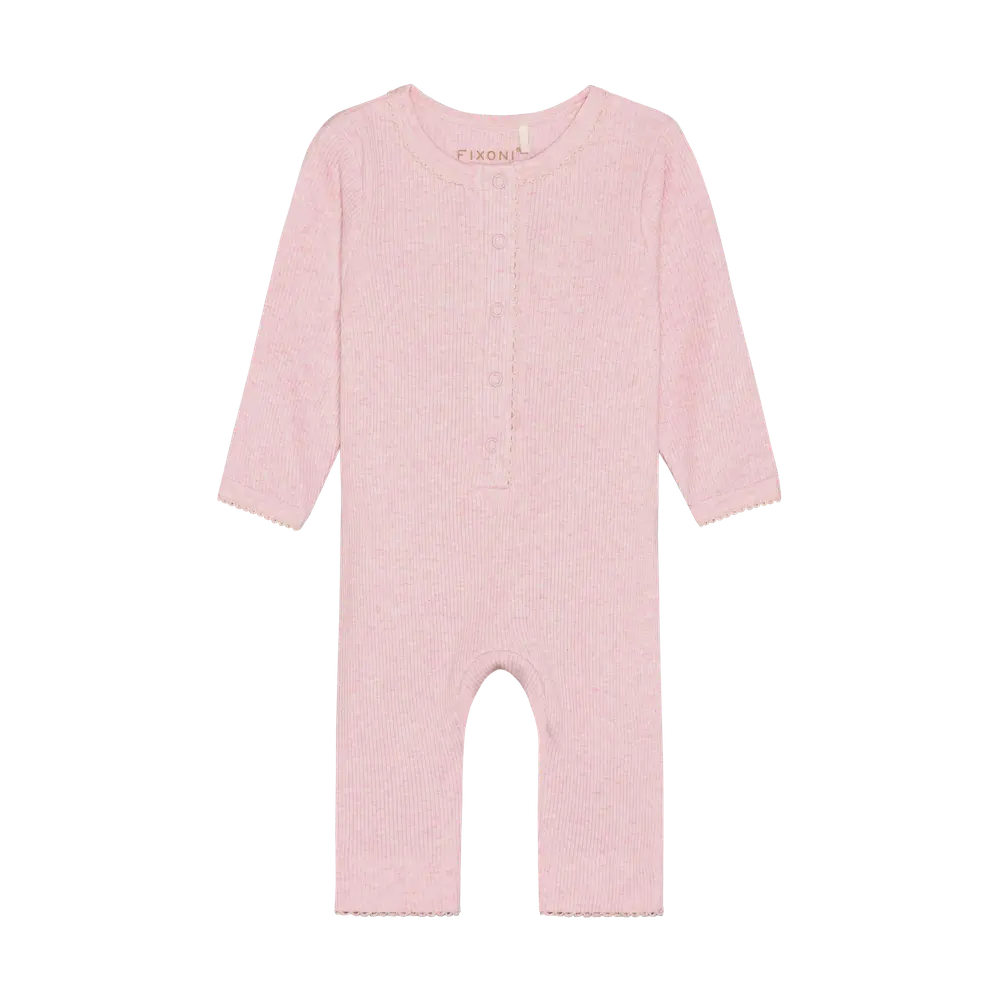 Heldragt Melange Rib Bleached Mauve Melange 74