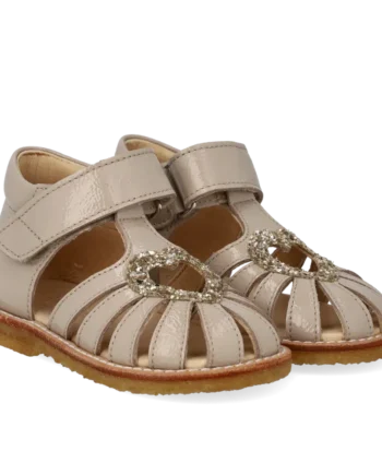 Hjertesandal Med Glitter Sand Champagne Glitter 22