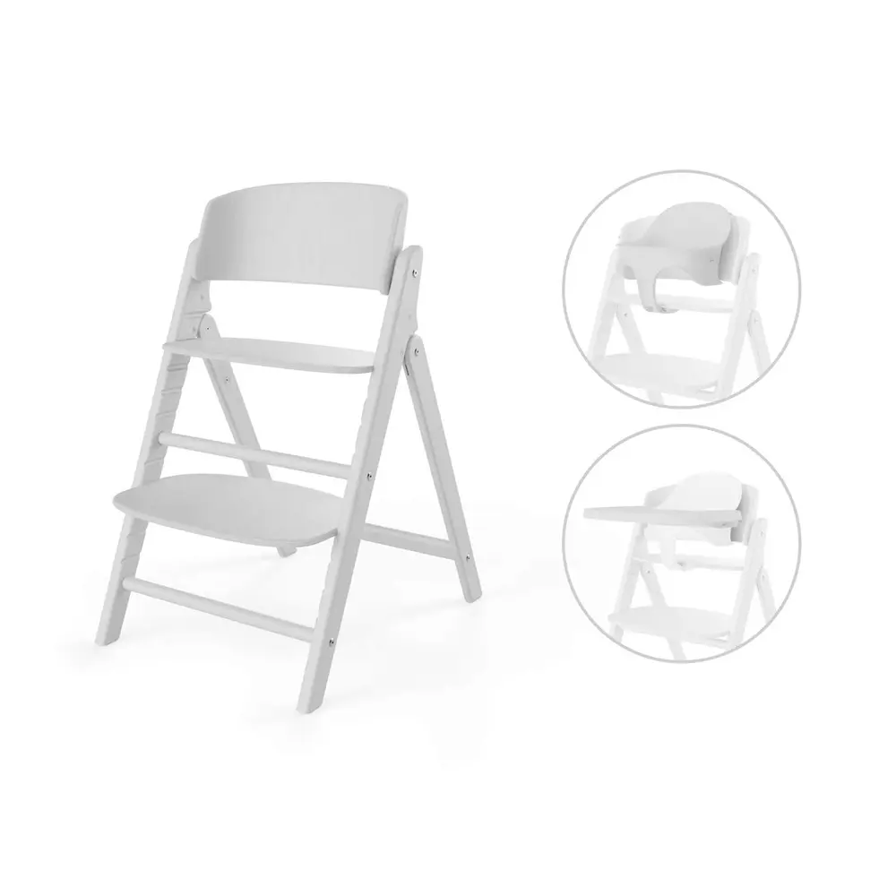 Højstol Click Fold 3i1 Sæt All White