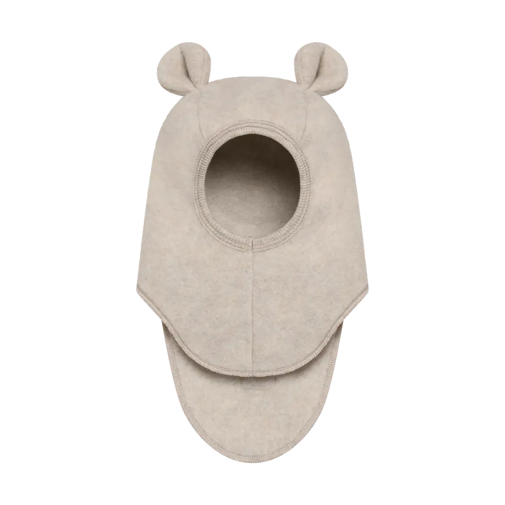 Huttelihut Uld Fleece Elefanthue    øre Camel Melange 48