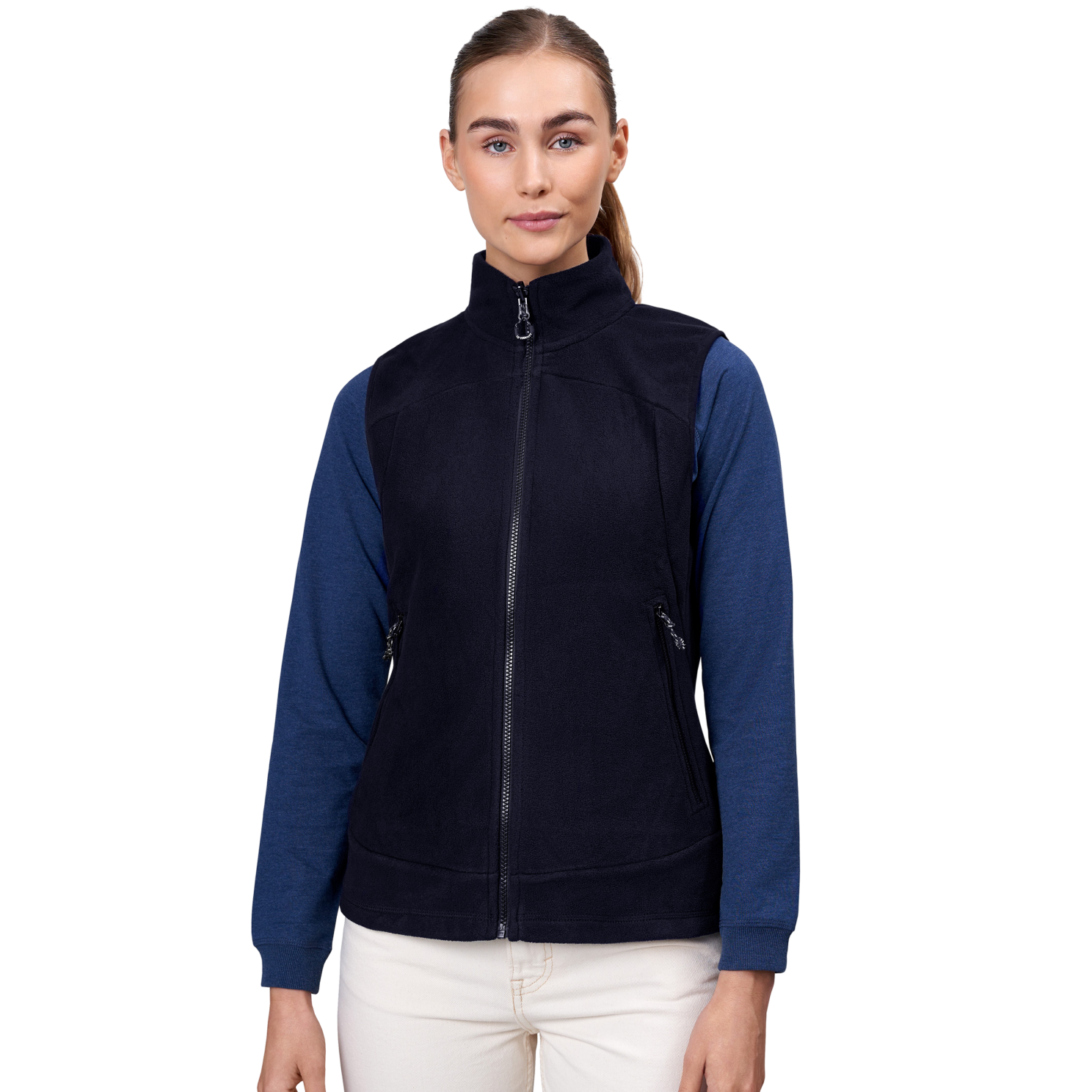 Id Active Dame Vest Fleece Navy