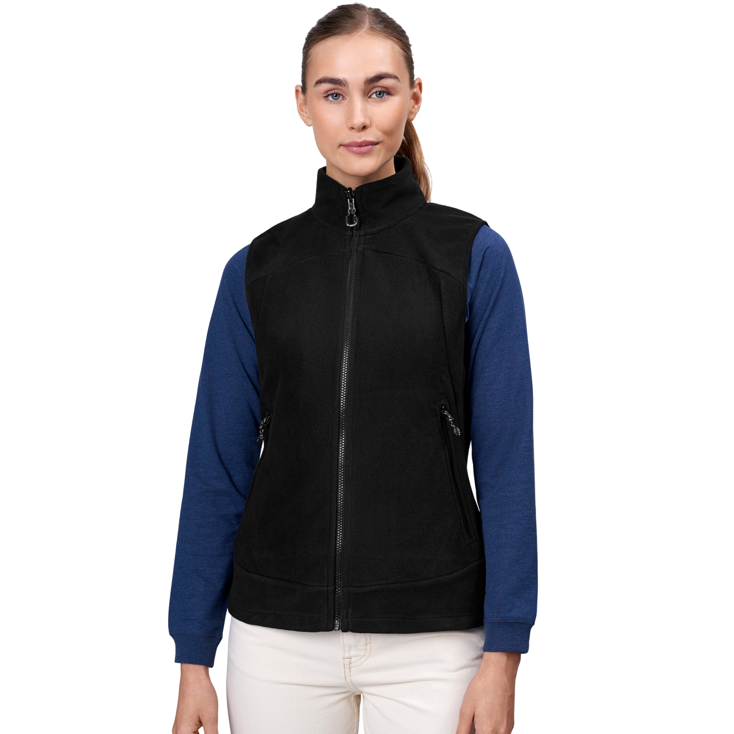 Id Active Dame Vest Fleece Sort