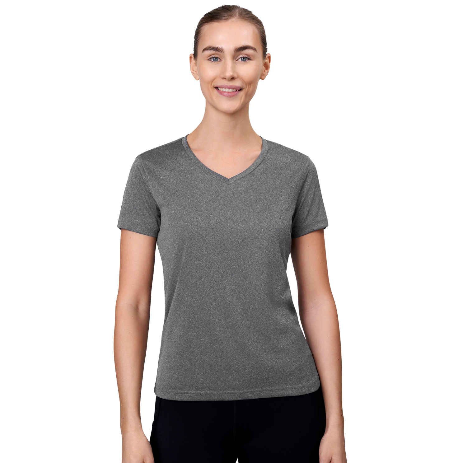 Id Yes Active Dame Trænings  -shirt Grå Melange