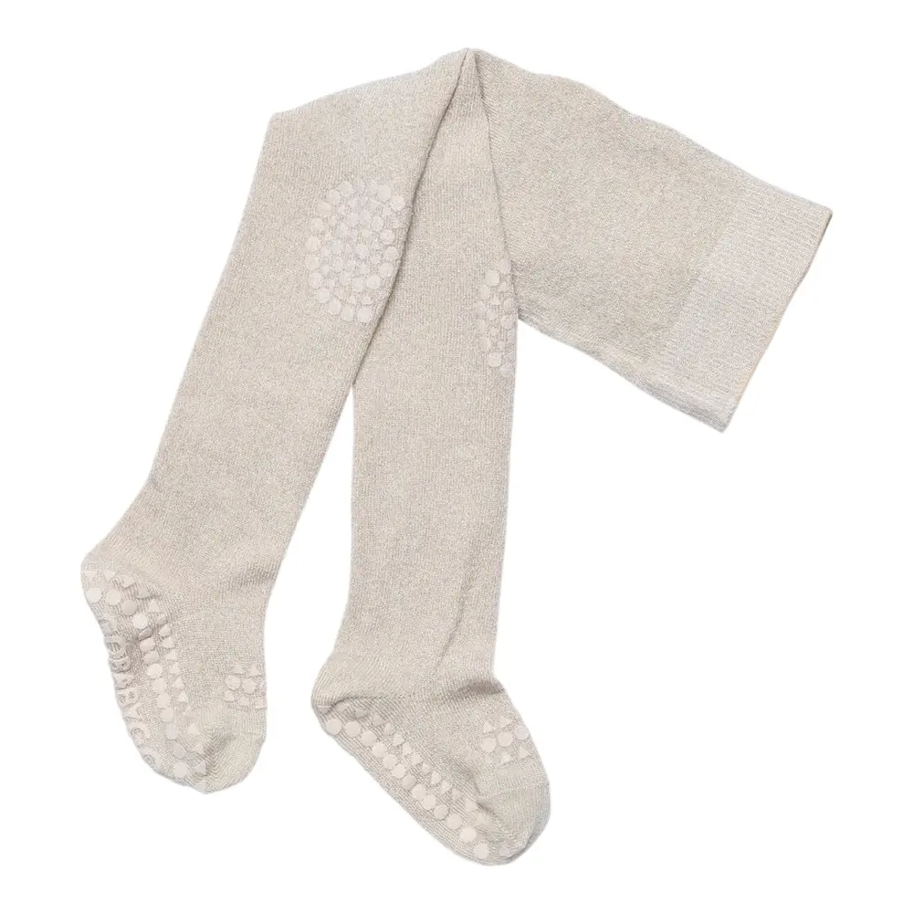 Kravle Strømpebukser Glitter Bamboo Ivory Glitter 12-18 Mdr