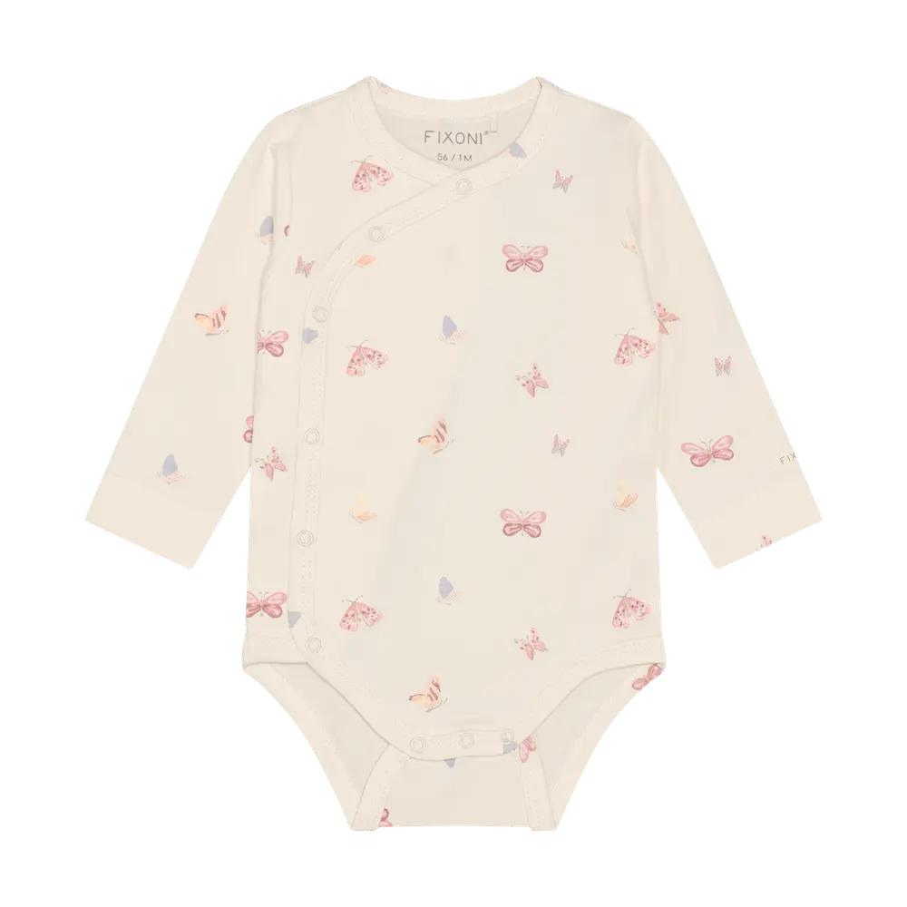 Langærmet Wrap Body Bleached Mauve 56