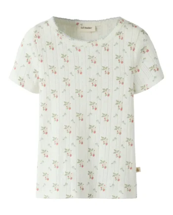 Lil  Atelier Rachello Dap  -shirt Coconut Milk 104