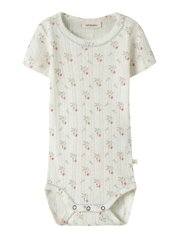 Lil  Atelier Rachello Duna Kortærmet Slim Body Coconut Milk 68