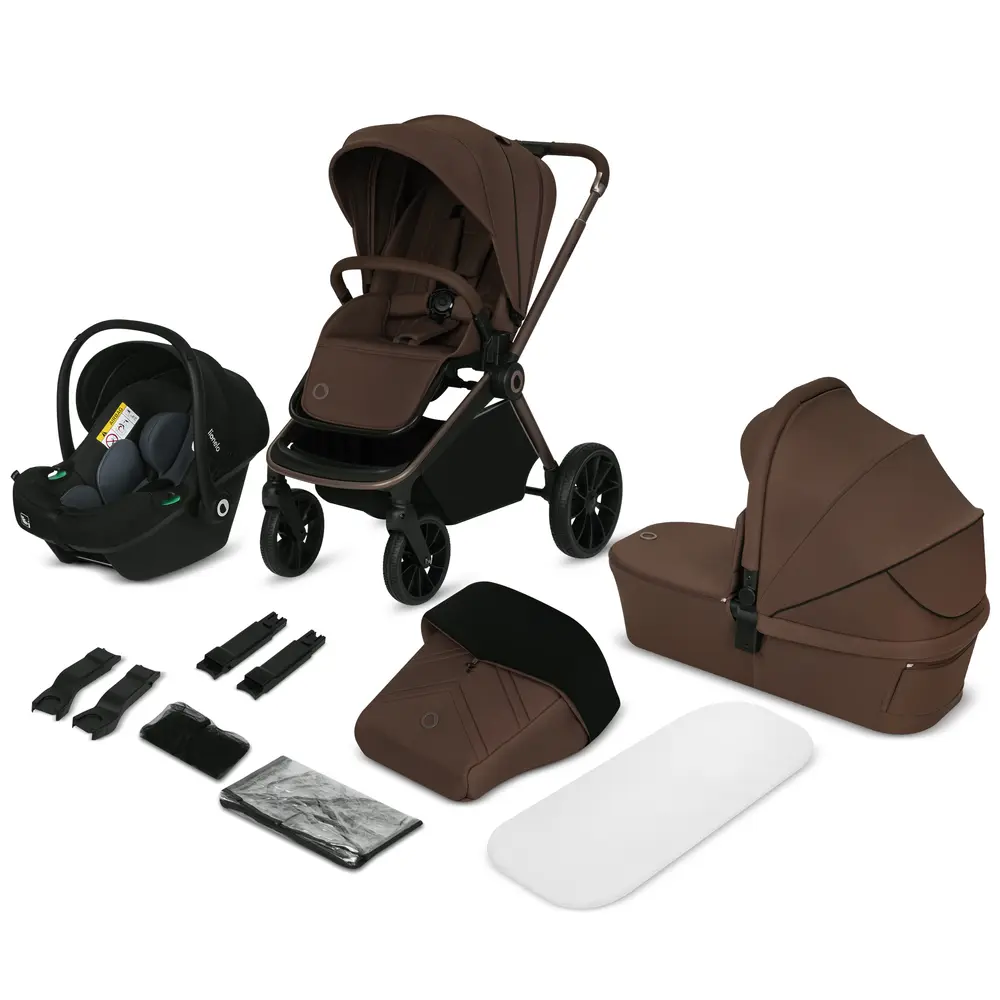 Lionelo Mika Plus 3in1 Kombivogn Mocha Mousse
