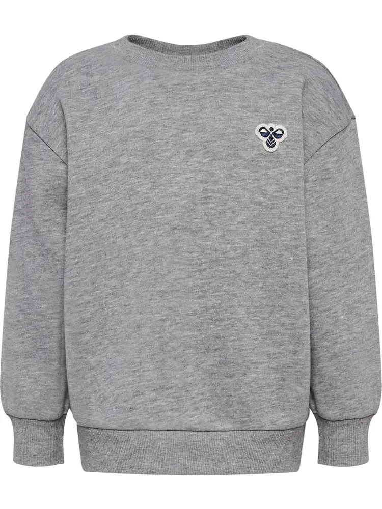 Loose Crewneck Trøje Grey Melange 104
