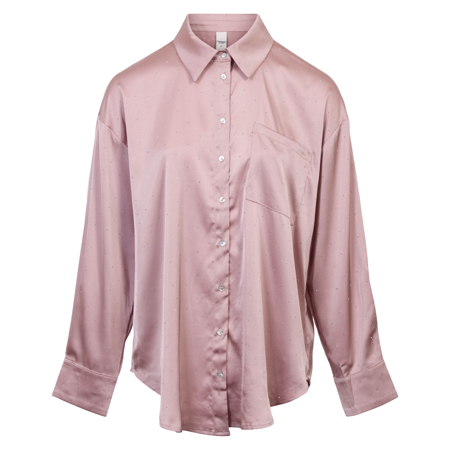 Loved By Lykke Dame Skjorte    Glimmer Rosa Glitter