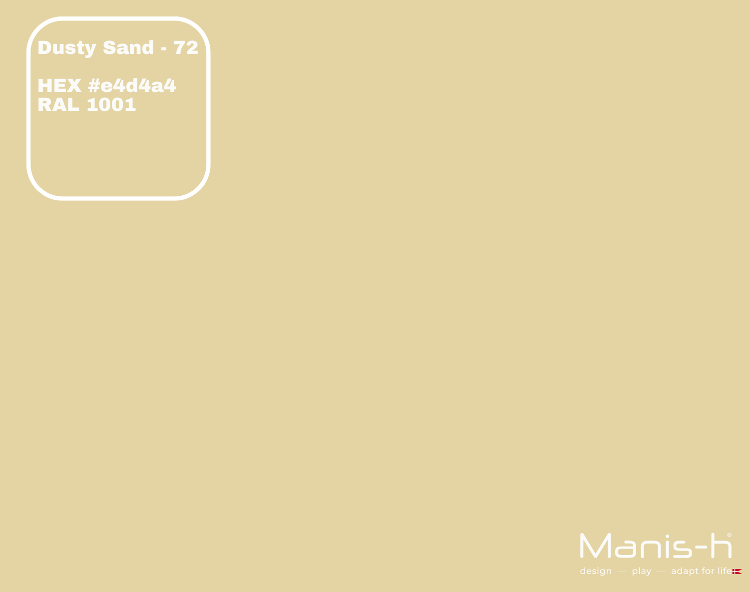 Manis-  Sengehest Med Tremmer  Dusty Sand   160 Cm