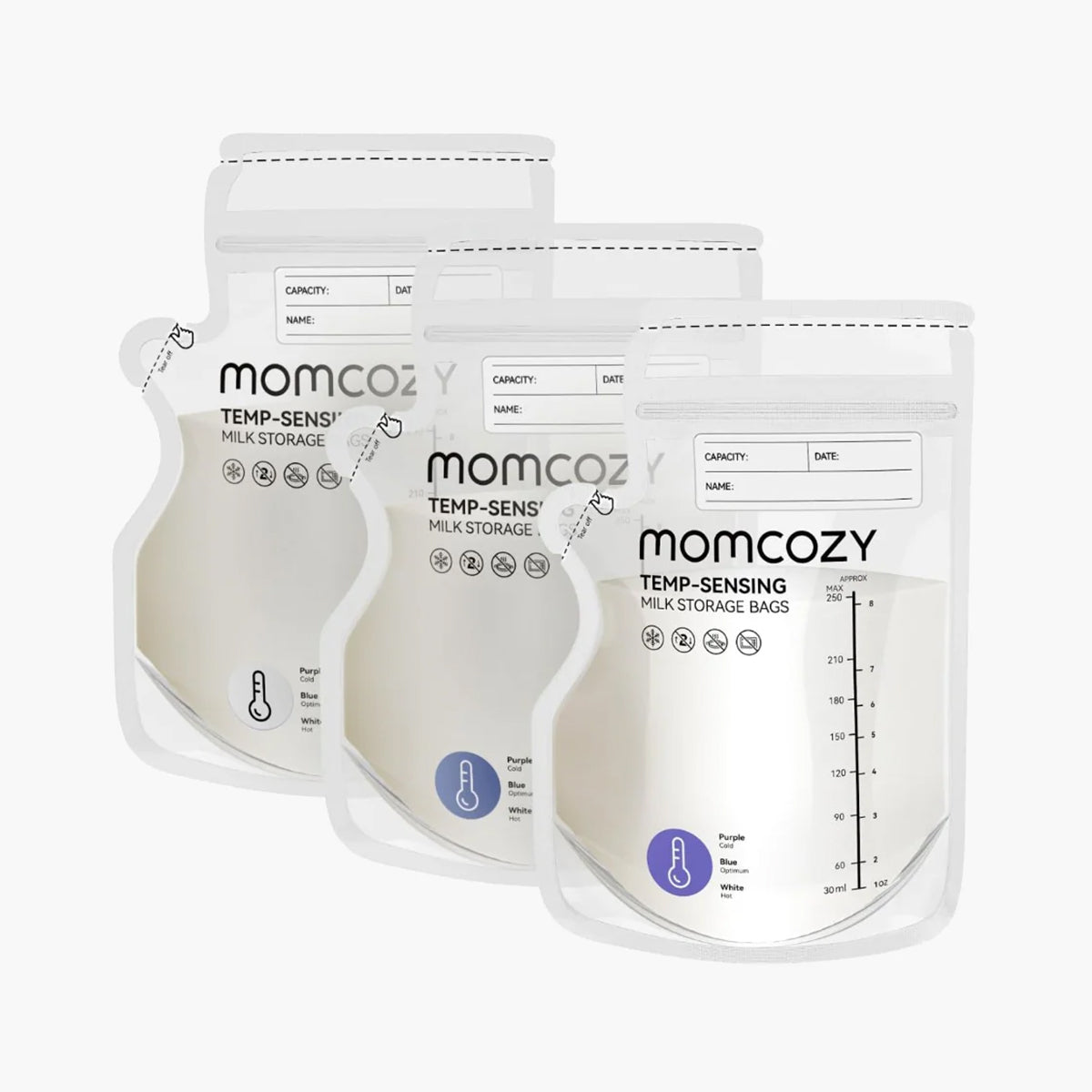 Momcozy Spout Opbevaringsposer Til Brystmælk   60 Stk